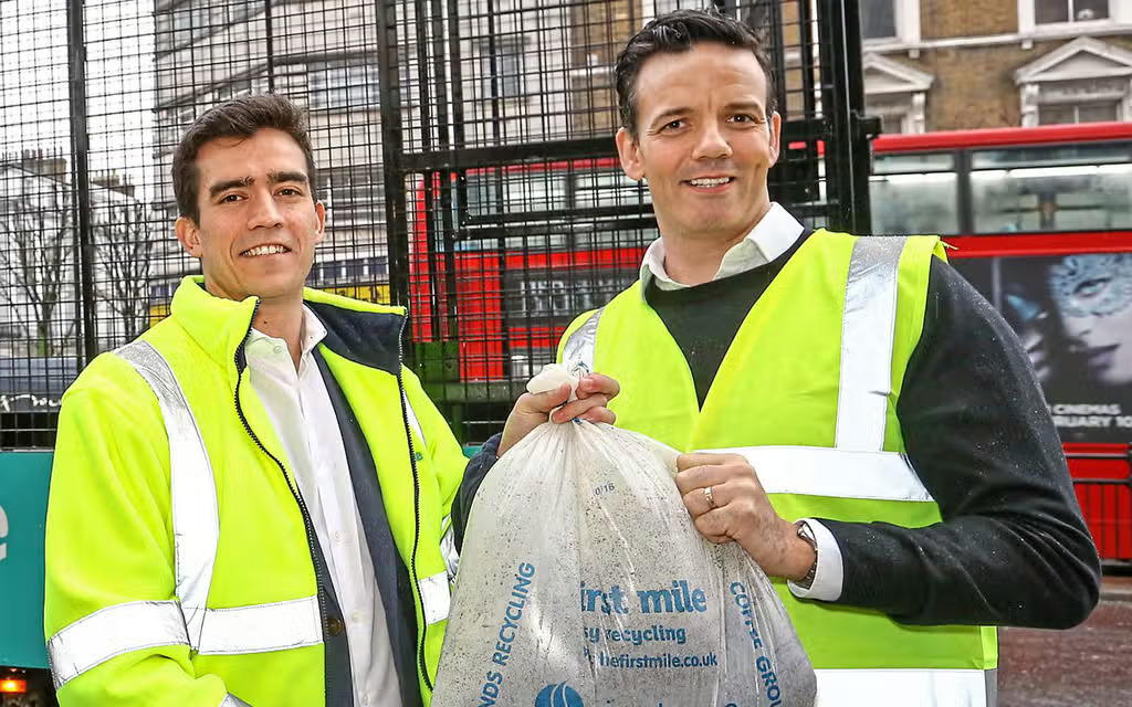 First Mile has been partnered with Caffé Nero since 2013 to recycle coffee grounds, coffee cups, food waste and more from their stores